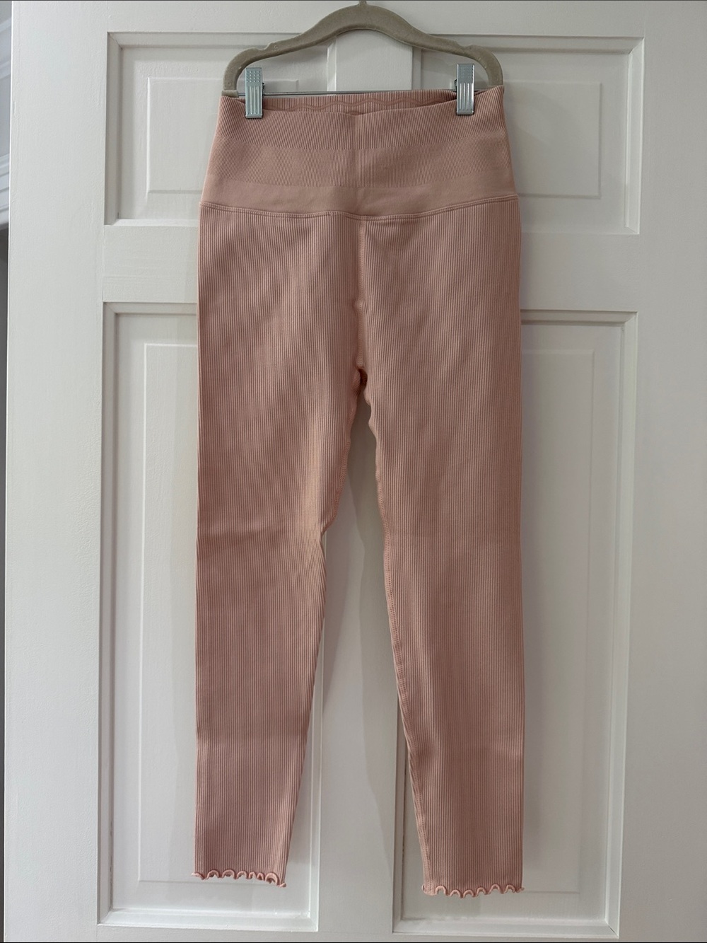Spiritual Gangster Dusty Rose Ribbed Kids Leggings